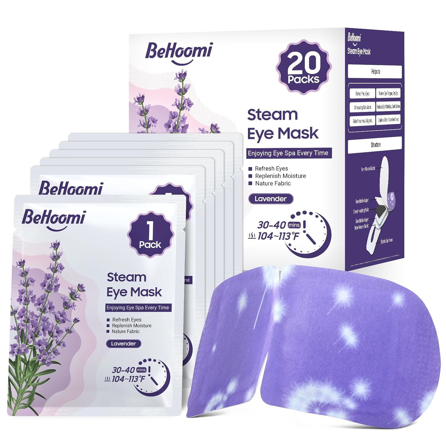 Behoomi Steam Eye Masks: Your Daily Escape for Eye Relief
